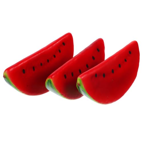 Garneck 3Stücke Realistische Wassermelonenscheiben Modelle für Partydekoration Kreative Früchte für Fotografie und Heimdekoration Lebensechte Simulation von Wassermelonen Garneck 3Stücke Realistische Wassermelonenscheiben Modelle für Partydekoration Kreative Früchte für Fotografie und Heimdekoration Lebensechte Simulation von Wassermelonen von Garneck