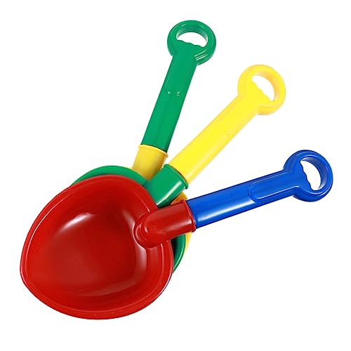Garneck 3Stücke Teiliges aus Robusten Strandplastikschaufeln für Sandspielzeug für Spaß im Freien Rote Gelbe und Strand von Garneck