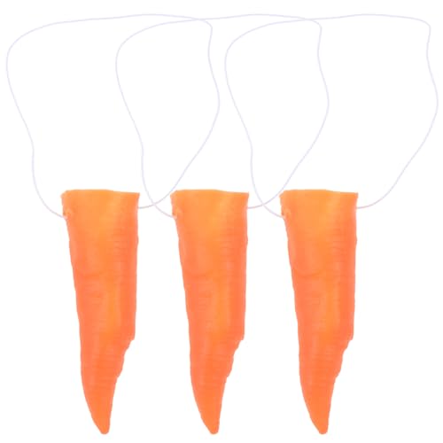 Garneck 3er Set Karottennasen Für Schneemann Kostüme - Lustige Karottenmasken Für Weihnachten - Ostern Und Karneval Perfekte Anzieh Requisiten Für Clowns Und Schneemann von Garneck