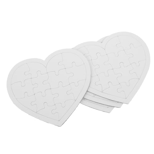 Garneck 4 Blätter Ausmalen Und Einfügen Weiß Zum Lackieren Zeichne Leere Rätsel Puzzle Fertige Leere Rätsel An Leere Rätsel Zum Zeichnen DIY-versorgung DIY-rätsel Papier von Garneck