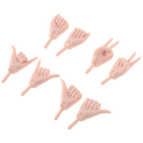 Garneck 4 Paar Miniaturmodellstücke Simulierte Kleine Hände Für Puppenherstellung Von Handmaterialien Und Reparatur Von Spielzeug Mit Winzigen Puppenhänden von Garneck