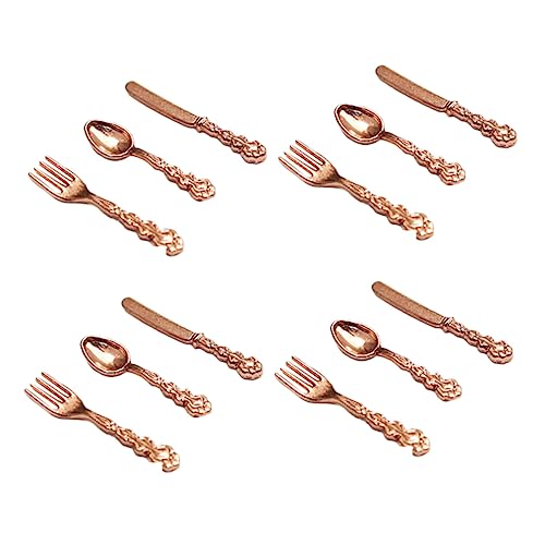 Garneck 4 Sätze Mini-Besteck Mini-Geschirrdekoration Mini-Puppenhaus-Geschirr Spielküchenzubehör Miniaturbesteck Mini-Küchenutensilien Mini-Geschirr-Kit Legierung Rose Gold Garneck 4 Sätze Mini-Besteck Mini-Geschirrdekoration Mini-Puppenhaus-Geschirr Spielküchenzubehör Miniaturbesteck Mini-Küchenutensilien Mini-Geschirr-Kit Legierung Rose Gold von Garneck