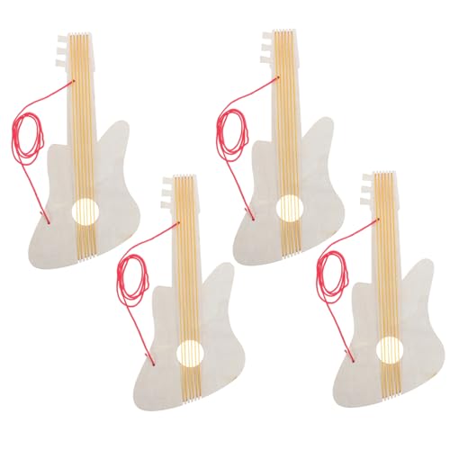 Garneck 4 Sätze Musikinstrument zum Selbermachen Blanko-Scheiben zum Basteln aus Holz Gitarrenmalerei für Gitarrenkinder Basteln mit Holzgitarren hölzern Beige Garneck 4 Sätze Musikinstrument zum Selbermachen Blanko-Scheiben zum Basteln aus Holz Gitarrenmalerei für Gitarrenkinder Basteln mit Holzgitarren hölzern Beige von Garneck
