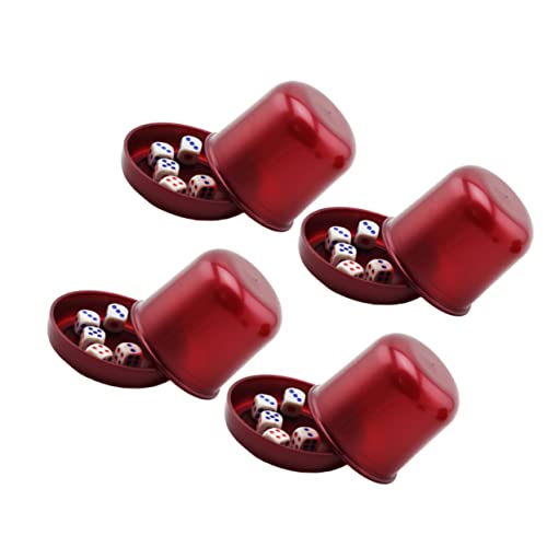 Garneck 4 Sätze Würfelbecher Würfelbecher-Spiel Große Bruchfeste Tasse Ktv Lustiges Spiel Würfelbecher Verdicken Bar Würfelbecher von Garneck