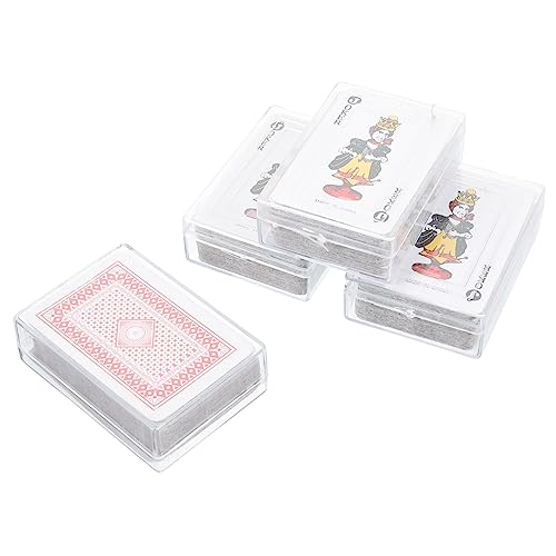 Garneck 4 Sets Kinderspielzeug Kleine Poker Plastikbox Spielkartenset Mit 4 Karten Winziges Deckspiel Geburtstagsparty Gastgeschenke Kartenspiele Für Erwachsene Für Partys Themenparty von Garneck
