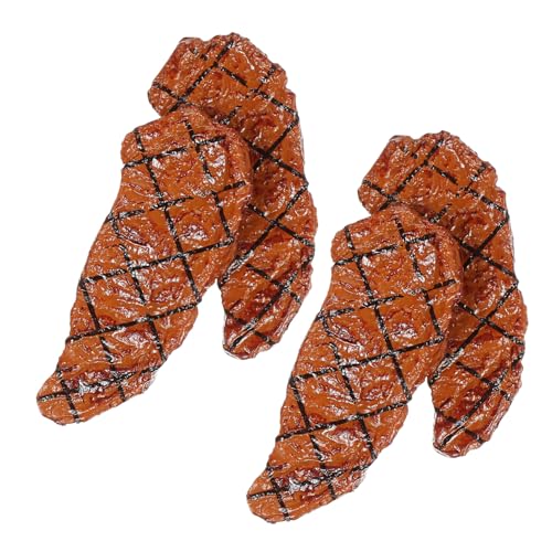 Garneck 4 Stck. Ministeak Essen Künstliche Steaks Requisiten Künstliche Steak-Foto-Requisite Künstliche Lebensmittel-Requisiten Braten Simulationssteaks Simuliertes Gekochtes Steak PVC Garneck 4 Stck. Ministeak Essen Künstliche Steaks Requisiten Künstliche Steak-Foto-Requisite Künstliche Lebensmittel-Requisiten Braten Simulationssteaks Simuliertes Gekochtes Steak PVC von Garneck