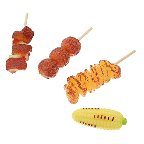 Garneck 4 Stück Barbecue -Spießspielzeuge Simulationsspielzeug für Spielmodelle für grillspielzeug für Kinderspielzeug simuliertes PVC Garneck 4 Stück Barbecue -Spießspielzeuge Simulationsspielzeug für Spielmodelle für grillspielzeug für Kinderspielzeug simuliertes PVC von Garneck