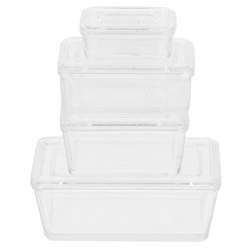 Garneck 4 Stück Boxen Aufbewahrungskiste Kind Miniatur klein Organisatoren Abteil Puppenhauszubehör dekoratives Korbmodell Mini-Haushandwerk Mini-Basteldekoration Plastik Garneck 4 Stück Boxen Aufbewahrungskiste Kind Miniatur klein Organisatoren Abteil Puppenhauszubehör dekoratives Korbmodell Mini-Haushandwerk Mini-Basteldekoration Plastik von Garneck