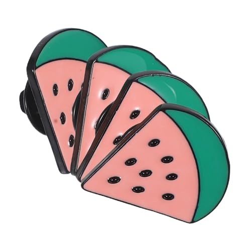Garneck 4 Stück Fruchtbrosche Tanzende Fruchtdekorationen Sommerangebot Sommerfestbevorzugung Frauen Brosche Broschen Cartoon-wassermelonen-brosche Brosche Mit Wassermelone Zinklegierung von Garneck