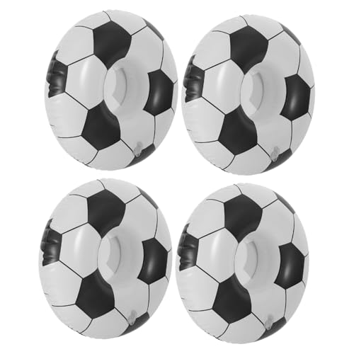 Garneck 4 Stück Getränkehalter Partybecher Fußball Aufblasbare Tassenuntersetzer Aufblasbare Untersetzer Partei Aufblasbar Schwimmender Untersetzer PVC Black Wiederverwendbar Garneck 4 Stück Getränkehalter Partybecher Fußball Aufblasbare Tassenuntersetzer Aufblasbare Untersetzer Partei Aufblasbar Schwimmender Untersetzer PVC Black Wiederverwendbar von Garneck