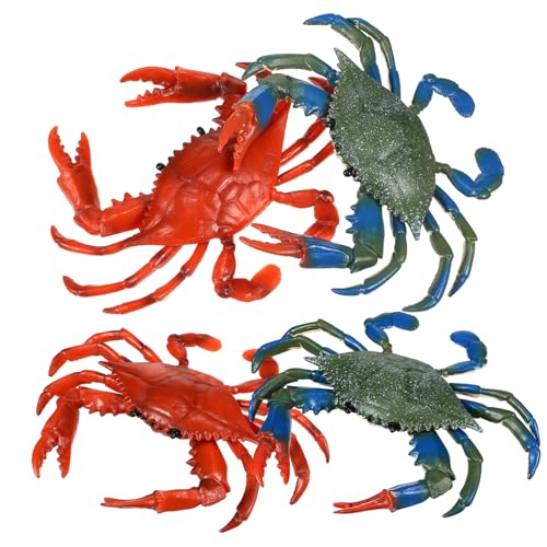 Garneck 4 Stück Künstliche Realistische Meereslebewesen - Krabbenspielzeug - Oktopus Plastikfische Deko Für Badespaß Und Kreative Dekoration Im Kinderzimmer Garneck 4 Stück Künstliche Realistische Meereslebewesen - Krabbenspielzeug - Oktopus Plastikfische Deko Für Badespaß Und Kreative Dekoration Im Kinderzimmer von Garneck