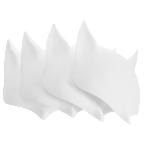 Garneck 4 Stück Leere Fuchs Masken Bemalen Unbemalte PVC Theatermasken für Halloween Karneval und Kreative Bastelprojekte Garneck 4 Stück Leere Fuchs Masken Bemalen Unbemalte PVC Theatermasken für Halloween Karneval und Kreative Bastelprojekte von Garneck