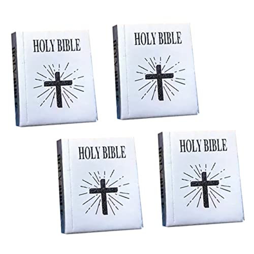 Garneck 4 Stück Mini-Bibel winziges Miniatur Bibeln Miniaturen Bibel Tabs Bücher für für kinderspielzeug Miniaturbibel Miniaturbuch schmücken Papier Silver Garneck 4 Stück Mini-Bibel winziges Miniatur Bibeln Miniaturen Bibel Tabs Bücher für für kinderspielzeug Miniaturbibel Miniaturbuch schmücken Papier Silver von Garneck