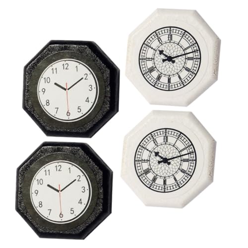 Garneck 4 Stück Mini-Mini-Wanduhr Miniaturuhr Miniatur-Puppenhaus Miniaturen Zubehör winzig Puppenhausverzierung Wand-Standuhr-Modell Miniatur-Puppen-Wanduhr kleine Uhr Garneck 4 Stück Mini-Mini-Wanduhr Miniaturuhr Miniatur-Puppenhaus Miniaturen Zubehör winzig Puppenhausverzierung Wand-Standuhr-Modell Miniatur-Puppen-Wanduhr kleine Uhr von Garneck