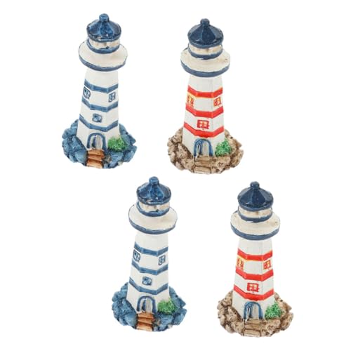Garneck 4 Stück Miniatur Leuchttürme aus Kunstharz für Nautische Dekoration Leuchtturm Ornamente für Zuhause und Partys Mediterrane Figuren für Strand Garneck 4 Stück Miniatur Leuchttürme aus Kunstharz für Nautische Dekoration Leuchtturm Ornamente für Zuhause und Partys Mediterrane Figuren für Strand von Garneck