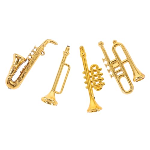 Garneck 4 Stück Musikinstrumente Puppenhaus Zubehör Realistische Dekoration für Miniaturzimmer Langlebige und Sichere Kunststoffmodelle Saxophon Trompete Posaune Flöte Garneck 4 Stück Musikinstrumente Puppenhaus Zubehör Realistische Dekoration für Miniaturzimmer Langlebige und Sichere Kunststoffmodelle Saxophon Trompete Posaune Flöte von Garneck