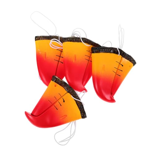 Garneck 4 Stück Papageien-Nasenstütze lustig beängstigend Papageienschnabelnase Halloween Cosplay Vogelmaske Tier Vogel Schnabel Nasenmasken für Tiere Papageienschnabelmasken Vinyl von Garneck