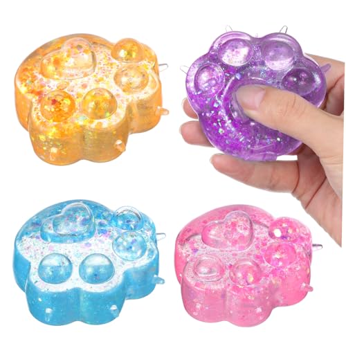 Garneck 4 Stück Squishy Toys in Blau Gelb Realistische Handliche Katzenpfoten Stressbälle für Büro Reisen und Kreative Raumdekoration Garneck 4 Stück Squishy Toys in Blau Gelb Realistische Handliche Katzenpfoten Stressbälle für Büro Reisen und Kreative Raumdekoration von Garneck