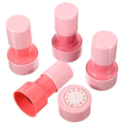 Garneck 4 Stück Stempeluhr für Unterrichtsstempel Uhr Lernmarken Uhrenstempel- Stempelspielzeug für Kinderuhren Stempel für Partygeschenke Plastik Garneck 4 Stück Stempeluhr für Unterrichtsstempel Uhr Lernmarken Uhrenstempel- Stempelspielzeug für Kinderuhren Stempel für Partygeschenke Plastik von Garneck