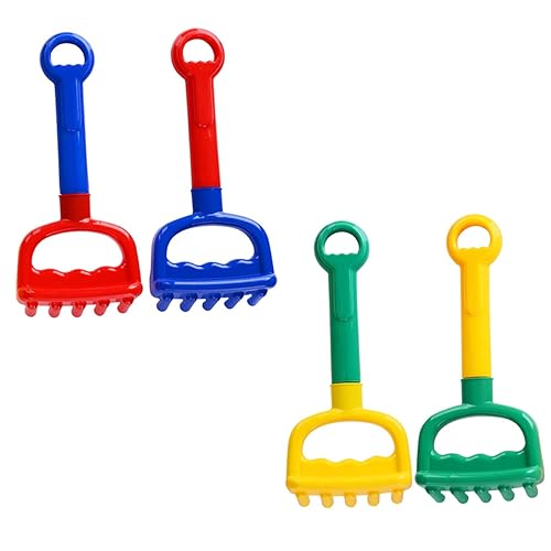 Garneck 4 Stück Strand -Rake - Strandschaufel Sandkelle Sandrechen für den Strand im Freien im Freien Kinderspielzeug Sandspielzeug Plastik rot Garneck 4 Stück Strand -Rake - Strandschaufel Sandkelle Sandrechen für den Strand im Freien im Freien Kinderspielzeug Sandspielzeug Plastik rot von Garneck