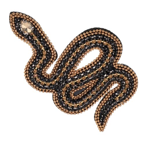 Garneck 4 Stück Strass-schlangen-Patches, Perlen-schlangen-Abzeichen, Applikation, Zum Aufnähen, Zum Basteln, Für Schuhe, Kleidung, Taschen, Dekoriertes Zubehör Garneck 4 Stück Strass-schlangen-Patches, Perlen-schlangen-Abzeichen, Applikation, Zum Aufnähen, Zum Basteln, Für Schuhe, Kleidung, Taschen, Dekoriertes Zubehör von Garneck