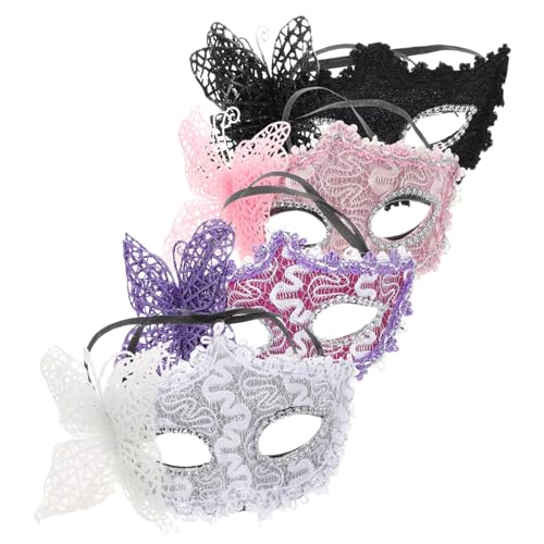 Garneck 4 Stück Teiliges Masken für Damen Maskerade Masken für Partys Cosplay und Karneval Designs für Halloween Geburtstagsfeiern und Festlichkeiten Garneck 4 Stück Teiliges Masken für Damen Maskerade Masken für Partys Cosplay und Karneval Designs für Halloween Geburtstagsfeiern und Festlichkeiten von Garneck