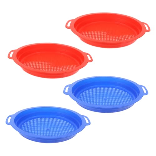Garneck 4 Stück Teiliges Sand Sieb für Robustes Plastikspielzeug für Strand zum von Sand und Muscheln für Familienausflüge Gartenarbeit und Outdoor Garneck 4 Stück Teiliges Sand Sieb für Robustes Plastikspielzeug für Strand zum von Sand und Muscheln für Familienausflüge Gartenarbeit und Outdoor von Garneck