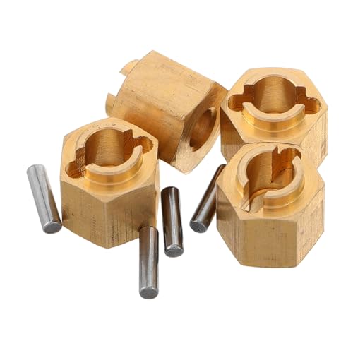 Garneck 4 Teiliges Kletterauto Zubehör Rc Auto Ersatzteil Nabenverlängerung Mini Rc Autoteile Rc Auto Upgrade Komponenten Adapter Für Spielzeugfahrzeuge Rc Crawler Autoteile von Garneck
