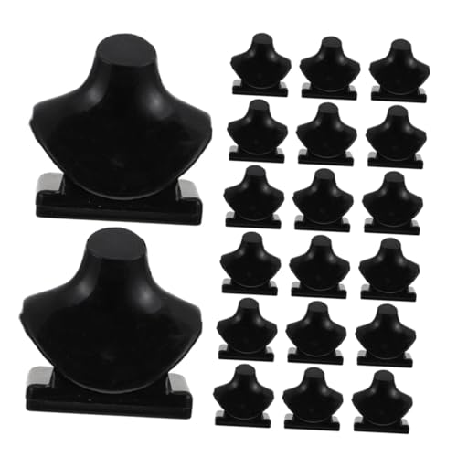 Garneck 40 Stück Miniatur- -mannequins: Mini-schmuckständer Für Puppenhaus – Schwarzer -Mannequin-Halter Zur Aufbewahrung Von Miniatur-schmuck Zum Rollenspiel von Garneck