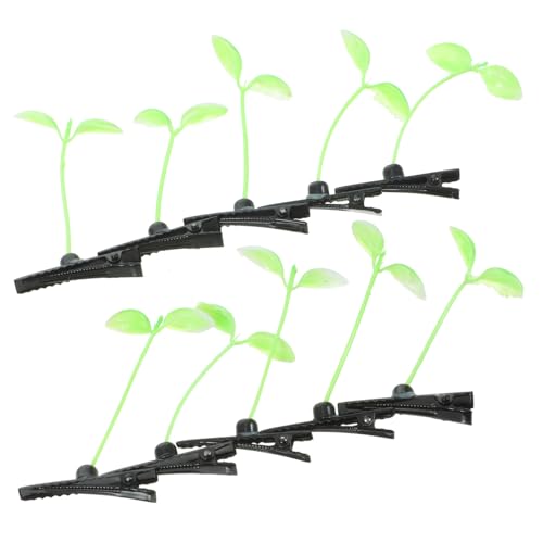 Garneck 40 Stück Teiliges Kreative Pflanzen Haarclips mit Niedlichen Sojasprossen Design Praktische Haarspangen für Mädchen Haarschmuck Accessoires zum und Verschenken von Garneck