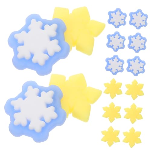 Garneck 40 Stück Teiliges Weihnachts-Schneeflocken Zappelspielzeug Weiches TPR Squeeze Stressabbau Dehnbar und Handlich als Partygeschenk und Stress Relief für Erwachsene von Garneck