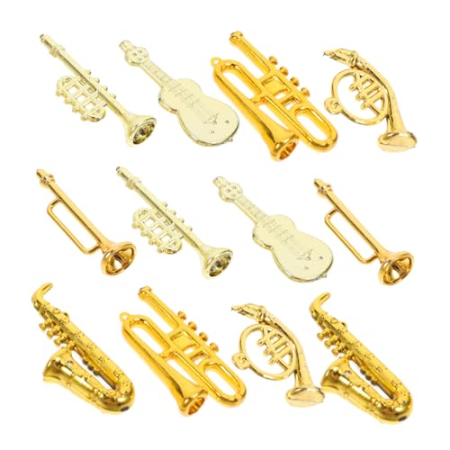 Garneck 48 Stück Kleiner Musikinstrumentanhänger Mini-Musikinstrument-schlüsselanhänger Miniatur-puppenhauszubehör Musikinstrument Trompete Weihnachtsgeige Plastik Golden Garneck 48 Stück Kleiner Musikinstrumentanhänger Mini-Musikinstrument-schlüsselanhänger Miniatur-puppenhauszubehör Musikinstrument Trompete Weihnachtsgeige Plastik Golden von Garneck