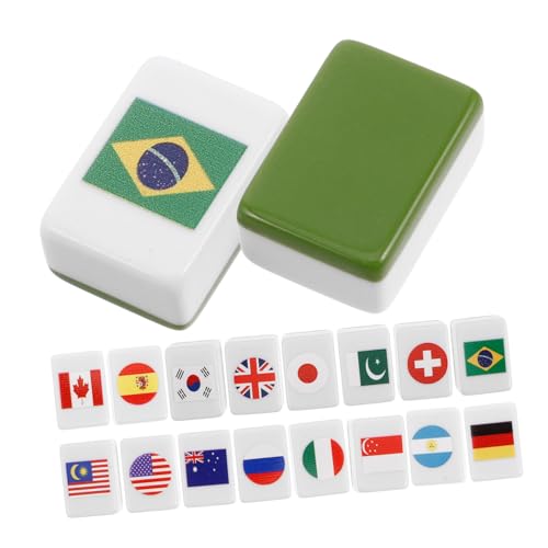 Garneck 48 Stück Nationalflagge Mahjong Spiele mit Kacheln Legespiel Kachelspiele Sea Side Escape-Spiel mit Plättchen Picnic Games Spiel mit Mosaikfliesen Majiang-Party Garneck 48 Stück Nationalflagge Mahjong Spiele mit Kacheln Legespiel Kachelspiele Sea Side Escape-Spiel mit Plättchen Picnic Games Spiel mit Mosaikfliesen Majiang-Party von Garneck
