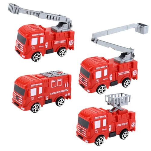 Garneck 4Stücke Feuerwehrwagen Kuchen Dekorationen Tortendeko Für Feuerwehrgeburtstagsfeiern Kinderpartys Und Dessert Verzierungen Modelle Für Kreative Backideen von Garneck