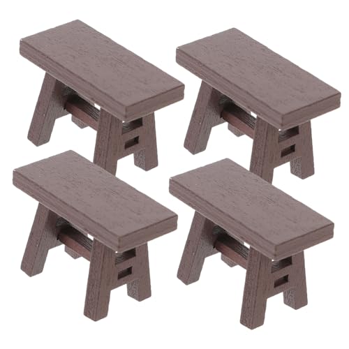 Garneck 4Stücke Holz Hocker Für Puppenhaus Teiliges Puppenhaus Zubehör Zur Kreativen Dekoration Von Wohnräumen Und Sicher Und Langlebig Garneck 4Stücke Holz Hocker Für Puppenhaus Teiliges Puppenhaus Zubehör Zur Kreativen Dekoration Von Wohnräumen Und Sicher Und Langlebig von Garneck