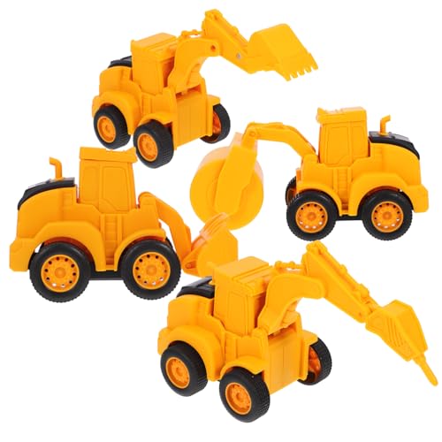 Garneck 4Stücke Teiliges Baufahrzeug Technik LKW Bewegliches für Realistische Bagger und Modelle für Kreatives Garneck 4Stücke Teiliges Baufahrzeug Technik LKW Bewegliches für Realistische Bagger und Modelle für Kreatives von Garneck