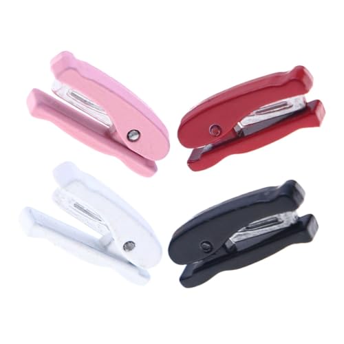 Garneck 4pcs Miniature Dollhouse Office Tools Mini Hefter Für Dollhouse Desk Mini -schulmaterial Für Puppenminiatur -büro -schreibwaren Für Puppenhaus -szenenzubehör von Garneck