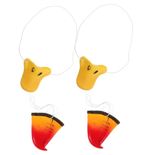 Garneck 4pcs Simulation Tier Nase Papagei Nase Dress Up Duck Bill Maske Vogel Nase Parrot Kostüm Maske Vogelschnabel Tier Cosplay Kostümmaske Für Halloween Geburtstagsurlaub Party Dress von Garneck