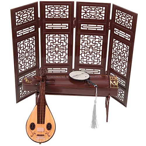 Garneck 4stücke Teiliges Chinesische Musikinstrumente Dekoration Guzheng Pipa Fächer Bildschirm Ornament Für Desktop- Und Miniatur-hausgestaltung Garneck 4stücke Teiliges Chinesische Musikinstrumente Dekoration Guzheng Pipa Fächer Bildschirm Ornament Für Desktop- Und Miniatur-hausgestaltung von Garneck