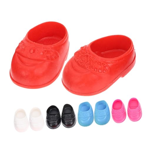 Garneck 5 Paare Miniatur Puppenschuhe Flache Bunte Puppenschuhe für Mini Dolls Niedliche Mini Schuhe in Rot und Blau Geeignet für Barbie Andere Puppen Dekoration für Puppenhaus Garneck 5 Paare Miniatur Puppenschuhe Flache Bunte Puppenschuhe für Mini Dolls Niedliche Mini Schuhe in Rot und Blau Geeignet für Barbie Andere Puppen Dekoration für Puppenhaus von Garneck