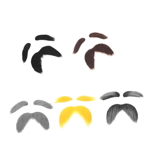 Garneck 5 Sätze Teiliges Realistische Falsche Bartaugenbrauen Hautfreundlich und Leicht für Gruppenkostüme Schnelle Änderung für Halloween Weihnachtsmann und Party kostüm Garneck 5 Sätze Teiliges Realistische Falsche Bartaugenbrauen Hautfreundlich und Leicht für Gruppenkostüme Schnelle Änderung für Halloween Weihnachtsmann und Party kostüm von Garneck