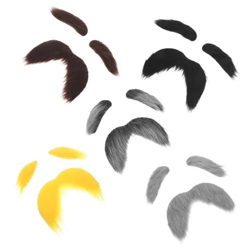 Garneck 5 Sets – Partymann Für Vorgetäuschte Accessoires Requisiten Feiern Augenbrauen Bühnenbart Und Verkleidungen Faux Cosplay Alt Realistisches Spiel Zum Auftragen Für Garneck 5 Sets – Partymann Für Vorgetäuschte Accessoires Requisiten Feiern Augenbrauen Bühnenbart Und Verkleidungen Faux Cosplay Alt Realistisches Spiel Zum Auftragen Für von Garneck