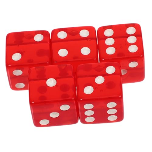Garneck 5 Stück Großes Würfelsieb Mehreckige Würfel Partywürfel Brettspielwürfel Tischnummernwürfel Tischkartenwürfel Tischspielwürfel 6 Seitige Würfel Große Zahlenwürfel von Garneck