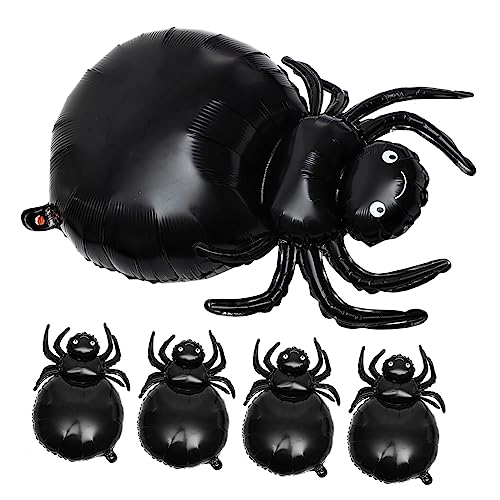 Garneck 5 Stück Halloween Luftballons Aluminiumfolie Spinnen Ballons für Halloween Deko Partydekorationen für Gruselige und Themenpartys Garneck 5 Stück Halloween Luftballons Aluminiumfolie Spinnen Ballons für Halloween Deko Partydekorationen für Gruselige und Themenpartys von Garneck