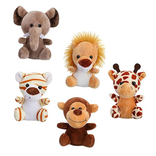 Garneck 5 Stück Jungle Animal Plüsch Schlüsselanhänger Teiliges mit Elefant Tiger und Reh Dekorative Tieranhänger für Taschen und Party Mitgebsel Garneck 5 Stück Jungle Animal Plüsch Schlüsselanhänger Teiliges mit Elefant Tiger und Reh Dekorative Tieranhänger für Taschen und Party Mitgebsel von Garneck