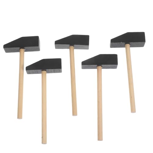 Garneck 5 Stück Kleiner Holzhammer Minihammer Für Holzhausbausteine Hammer Holzspielzeug Für Bausteine ​​aus Massivholz Kleiner Hammer Hammer-stütze von Garneck