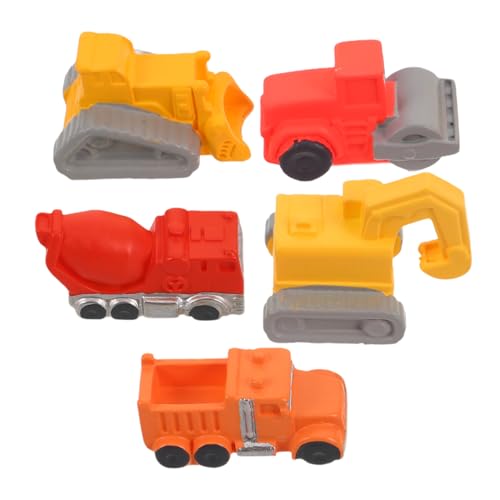 Garneck 5 Stück Konstruktionsspielzeug-lastwagen, Mikro-landschaftsbau-Spielzeug, Kleine Baufahrzeuge, Landschaftsbau-fahrzeugmodelle, Kleine Konstruktionsspielzeuge, Winziger Sandtisch, von Garneck