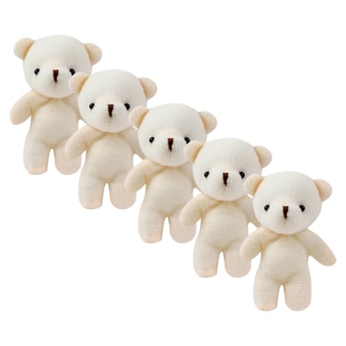 Garneck 5 Stück Mini-Bär plüschbär Bärenspielzeug für DIY-Schlüsselanhänger Schlüsselanhänger Bärenanhänger kleine Bärenpuppe kleine Bärenspielzeuge tragen Stoff Beige Garneck 5 Stück Mini-Bär plüschbär Bärenspielzeug für DIY-Schlüsselanhänger Schlüsselanhänger Bärenanhänger kleine Bärenpuppe kleine Bärenspielzeuge tragen Stoff Beige von Garneck