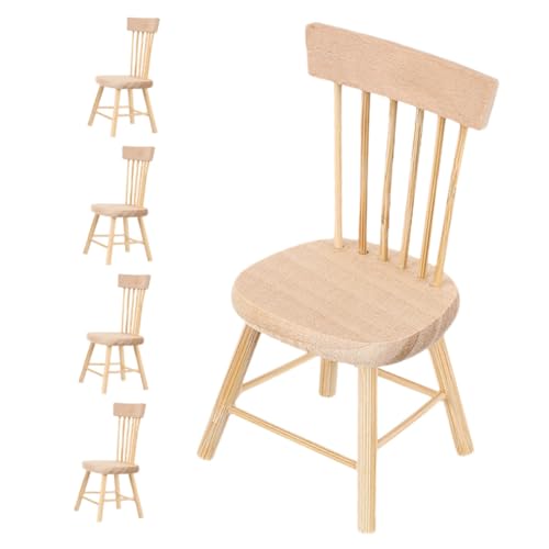 Garneck 5 Stück Miniatur Stuhl für Puppenhaus Teiliges Holz Möbel für DIY Dekoration Zubehör für Miniaturen für Kreative Szenen Garneck 5 Stück Miniatur Stuhl für Puppenhaus Teiliges Holz Möbel für DIY Dekoration Zubehör für Miniaturen für Kreative Szenen von Garneck