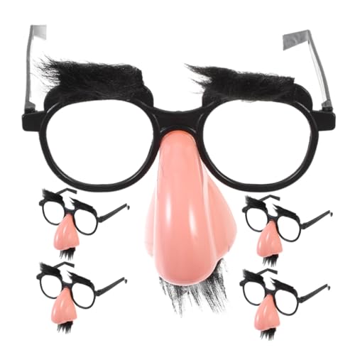 Garneck 5 Stück Party Bartbrillen Dekoration Cosplay Requisite Halloween Lustige Brillen Und Lustige Brillen Für Nase Getarnte Brille Party Garneck 5 Stück Party Bartbrillen Dekoration Cosplay Requisite Halloween Lustige Brillen Und Lustige Brillen Für Nase Getarnte Brille Party von Garneck